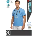 Onna Medical LIMITLESS BLUE prémium stretch egészségügyi férfi tunika - munkaruha