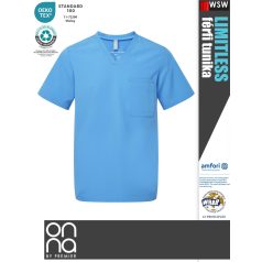   Onna Medical LIMITLESS BLUE prémium stretch egészségügyi férfi tunika - munkaruha