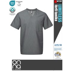   Onna Medical LIMITLESS GREY prémium stretch egészségügyi férfi tunika - munkaruha