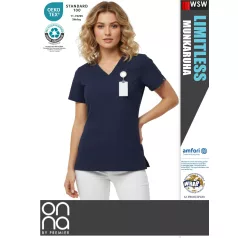   Onna Medical LIMITLESS NAVY prémium stretch egészségügyi női tunika - munkaruha