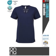   Onna Medical LIMITLESS NAVY prémium stretch egészségügyi női tunika - munkaruha