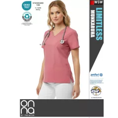   Onna Medical LIMITLESS PINK prémium stretch egészségügyi női tunika - munkaruha
