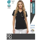 Onna Medical LIMITLESS BLACK prémium stretch egészségügyi zsebes női tunika - munkaruha