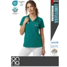 Onna Medical LIMITLESS GREEN prémium stretch egészségügyi zsebes női tunika - munkaruha
