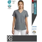 Onna Medical LIMITLESS GREY prémium stretch egészségügyi zsebes női tunika - munkaruha