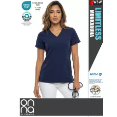   Onna Medical LIMITLESS NAVY prémium stretch egészségügyi zsebes női tunika - munkaruha
