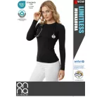 Onna Medical LIMITLESS BLACK prémium stretch egészségügyi női felső - munkaruha
