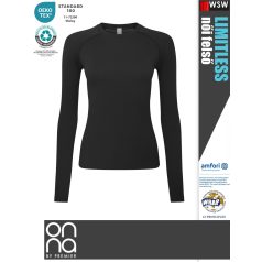   Onna Medical LIMITLESS BLACK prémium stretch egészségügyi női felső - munkaruha