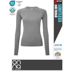   Onna Medical LIMITLESS GREY prémium stretch egészségügyi női felső - munkaruha