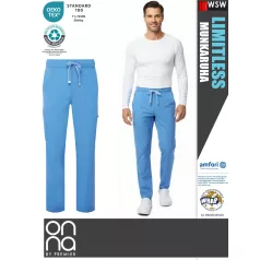   Onna Medical LIMITLESS BLUE prémium stretch egészségügyi férfi nadrág - munkaruha