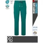 Onna Medical LIMITLESS GREEN prémium stretch egészségügyi férfi nadrág - munkaruha