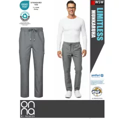   Onna Medical LIMITLESS GREY prémium stretch egészségügyi férfi nadrág - munkaruha