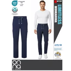   Onna Medical LIMITLESS NAVY prémium stretch egészségügyi férfi nadrág - munkaruha