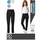 Onna Medical LIMITLESS BLACK prémium stretch egészségügyi női nadrág - munkaruha