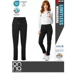   Onna Medical LIMITLESS BLACK prémium stretch egészségügyi női nadrág - munkaruha
