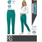 Onna Medical LIMITLESS GREEN prémium stretch egészségügyi női nadrág - munkaruha