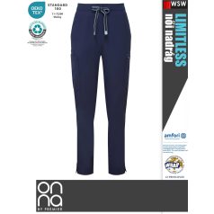   Onna Medical LIMITLESS NAVY prémium stretch egészségügyi női nadrág - munkaruha