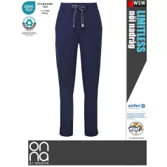   Onna Medical LIMITLESS NAVY prémium stretch egészségügyi női nadrág - munkaruha