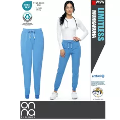   Onna Medical LIMITLESS BLUE prémium stretch egészségügyi női jogger nadrág - munkaruha
