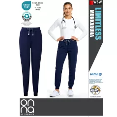   Onna Medical LIMITLESS NAVY prémium stretch egészségügyi női jogger nadrág - munkaruha