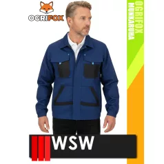   WSW OGRIFOX NAVY technikai kevertszálas férfi munkakabát - munkaruha