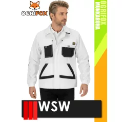   WSW OGRIFOX WHITE technikai kevertszálas férfi munkakabát - munkaruha