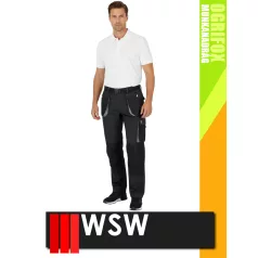   WSW OGRIFOX BLACK technikai kevertszálas férfi derekas nadrág - munkaruha