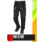 WSW OGRIFOX BLACK technikai kevertszálas férfi derekas nadrág - munkaruha
