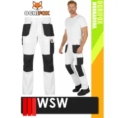   WSW OGRIFOX WHITE technikai kevertszálas férfi derekas nadrág - munkaruha