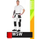 WSW OGRIFOX WHITE technikai kevertszálas férfi derekas nadrág - munkaruha