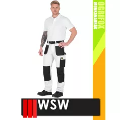   WSW OGRIFOX WHITE technikai kevertszálas férfi derekas nadrág - munkaruha