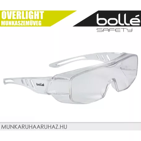Bollé OVERLIGHT WHITE páramentes karcálló technikai munkaszemüveg - egyéni védőeszköz