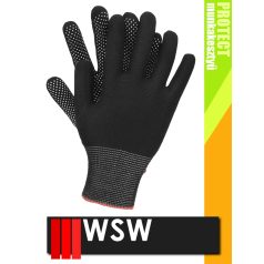   WSW DOTUA BLACK csúszásbiztos mártott munkakesztyű - 12 pár/csomag