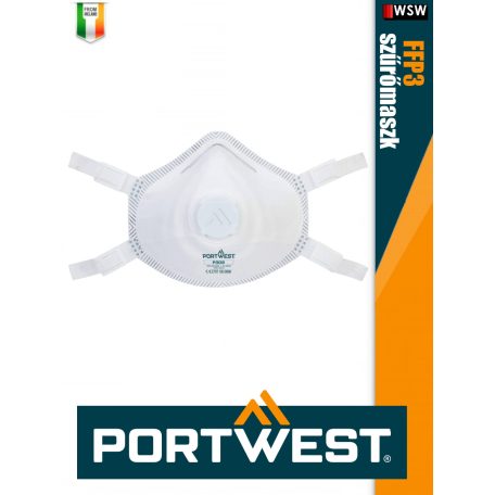 Portwest FFP3 prémium légzésvédő maszk 5 db/doboz - egyéni védőeszköz