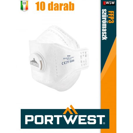 Portwest FFP3 DOLOMITE prémium légzésvédő maszk 10 db/doboz - egyéni védőeszköz