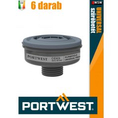   Portwest UNIVERSAL P3 gáz szűrő betét 6 darabos szett - egyéni védőeszköz