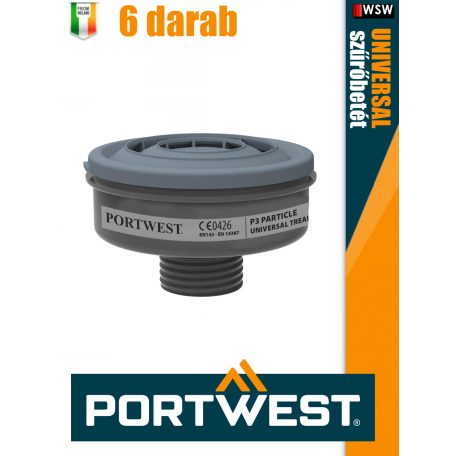 Portwest UNIVERSAL P3 gáz szűrő betét 6 darabos szett - egyéni védőeszköz