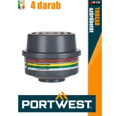   Portwest THREAD ABEK1P3 gáz szűrő menetes betét 4 darabos szett - egyéni védőeszköz