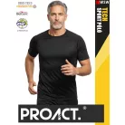 Proact TECH BLACK lélegző férfi környakas technikai sportpóló - ruha