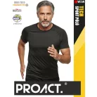 Proact TECH DARKGREY lélegző férfi környakas technikai sportpóló - ruha