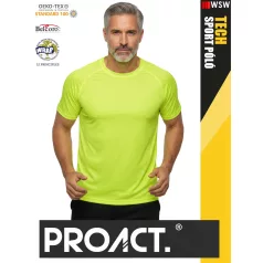   Proact TECH FLUORESCENTY lélegző férfi környakas technikai sportpóló - ruha