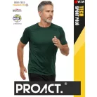 Proact TECH FORESTGREEN lélegző férfi környakas technikai sportpóló - ruha