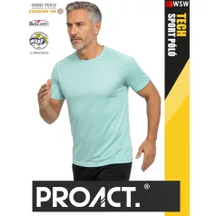   Proact TECH ICEMINT lélegző férfi környakas technikai sportpóló - ruha