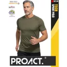 Proact TECH OLIVE lélegző férfi környakas technikai sportpóló - ruha