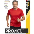Proact TECH RED lélegző férfi környakas technikai sportpóló - ruha