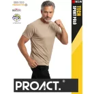 Proact TECH SAND lélegző férfi környakas technikai sportpóló - ruha