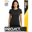 Proact TECH DARKGREY lélegző női környakas technikai sportpóló - ruha
