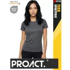 Proact TECH DARKGREY lélegző női környakas technikai sportpóló - ruha