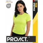 Proact TECH FLOURESCENTY lélegző női környakas technikai sportpóló - ruha