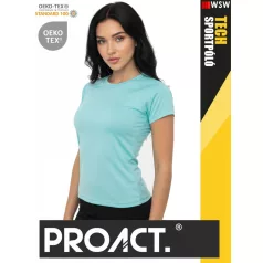 Proact TECH FUCHSIA lélegző női környakas technikai sportpóló - ruha